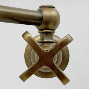 Antique Brass Pot Filler with Cross Handles