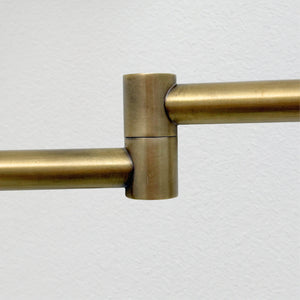 Antique Brass Wall-Mount Pot Filler with Lever Handles