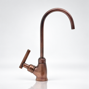 Antique Copper Cold Water Faucet with Lever Handle, 10-Inch Height