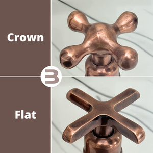 Antique Copper Bridge Kitchen Faucet with Cross Handles – Ashford – alternate view 13