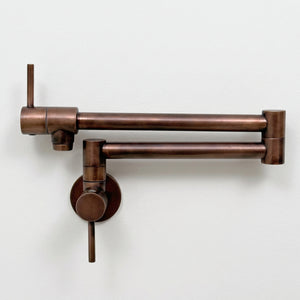 Antique Copper Wall-Mount Pot Filler