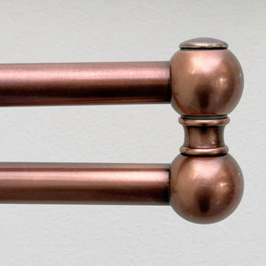 Antique Copper Wall-Mount Pot Filler with Lever Handles