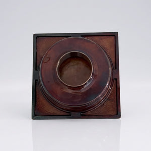 Antique Copper Shower Drain with Removable Cover, Solid Copper Square Shower Drain