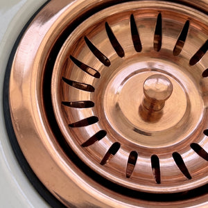 Pure Copper Sink Strainer, Solid Copper Kitchen Strainer