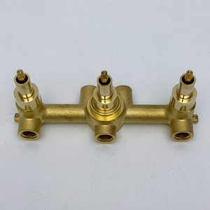 Solid Solid Brass 3 Way Valve, 3 Handles Bathroom Shower Valve - image 4