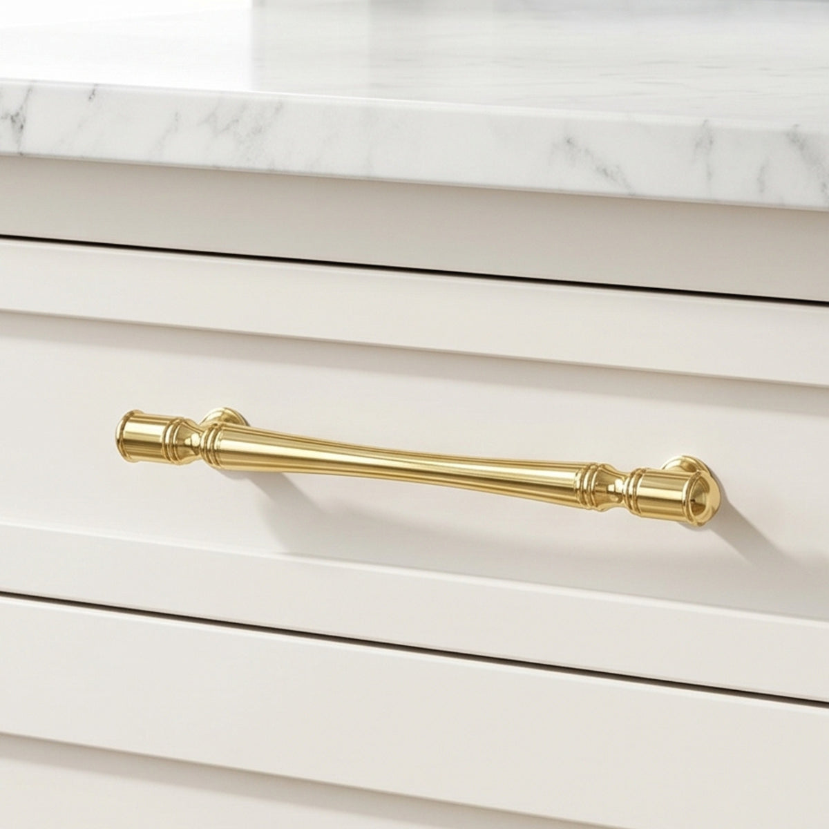 Unlacquered Brass Cabinet Pull