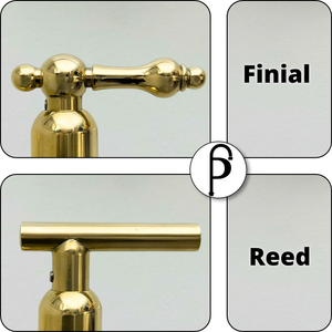 Unlacquered Brass Cold Water Faucet with Lever Handle, 10-Inch Height