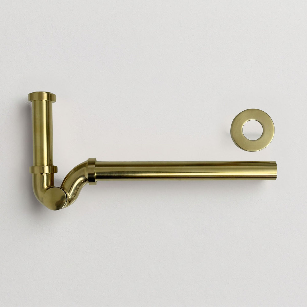 Unlacquered Brass P-Trap Drain Pipe