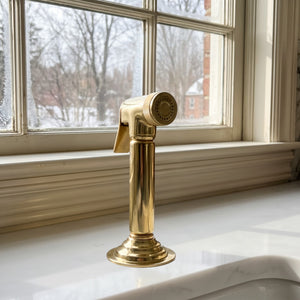 Unlacquered Brass Kitchen Side Sprayer
