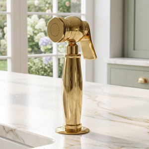 Unlacquered Brass Kitchen Side Sprayer