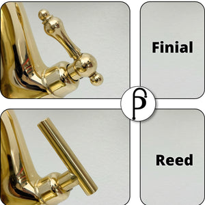 Unlacquered Brass Single Hole Bathroom Faucet with Lever Handles