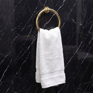 Unlacquered Brass Towel Holder, Solid Brass Towel Hanger, Bathroom Wall Mounted Towel Ring