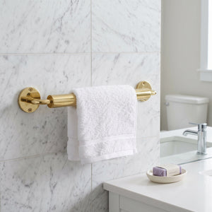Unlacquered Brass Towel Holder, Solid Brass Wall Mounted Bar, Brass Towel Rack, Brass Rod, Brass Towel Rail