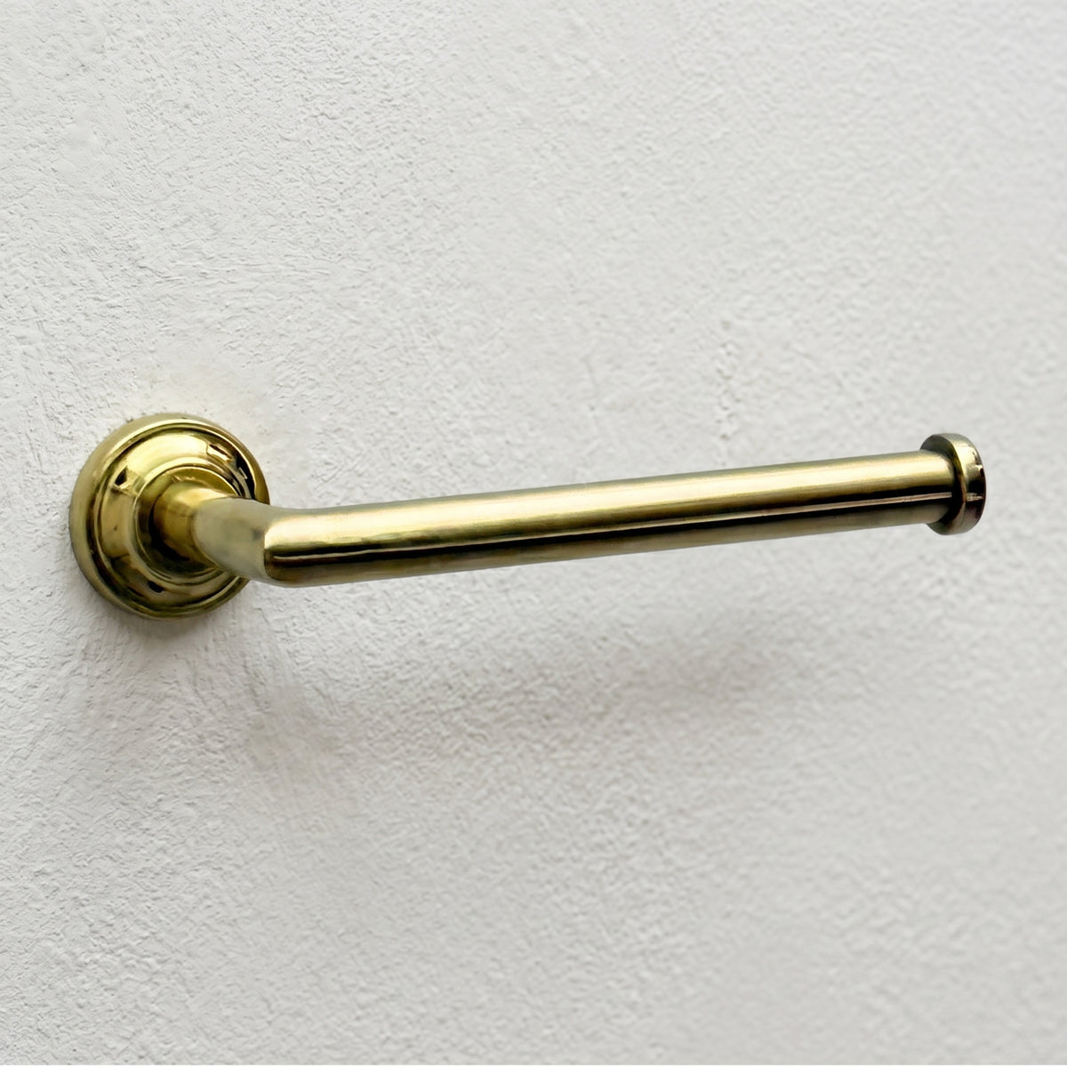 Unlacquered Brass Wall Mount Toilet Paper Holder, Solid Brass Toilet Roll Holder