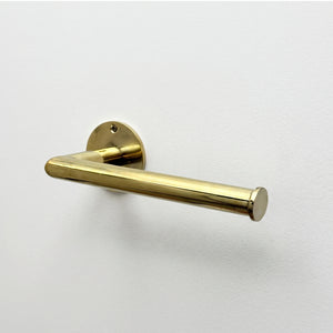 Unlacquered Brass Toilet Paper Holder, Solid Brass Wall Mount Toilet Roll Holder