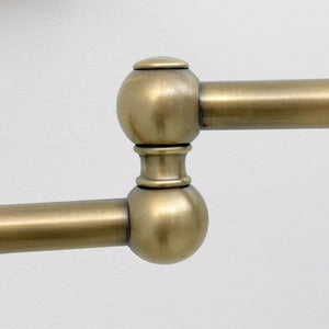 Antique Brass Pot Filler with Pearl or Branch Handles