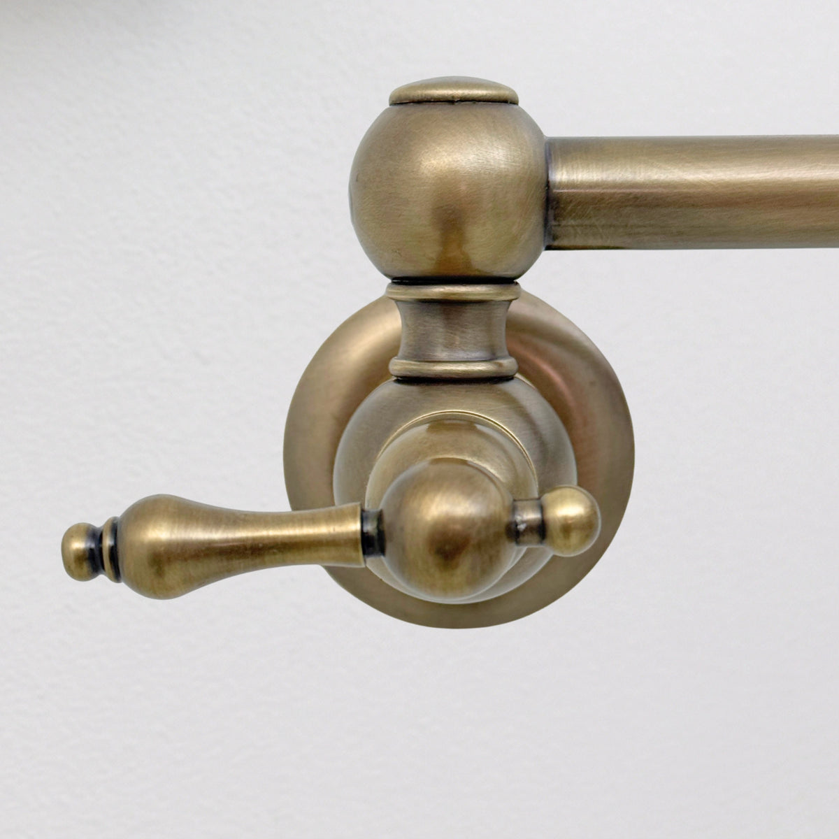 Antique Brass Pot Filler with Pearl or Branch Handles