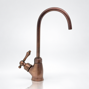 Antique Copper Cold Water Faucet with Lever Handle, 10-Inch Height