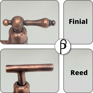 Antique Copper Cold Water Faucet with Lever Handle, 10-Inch Height