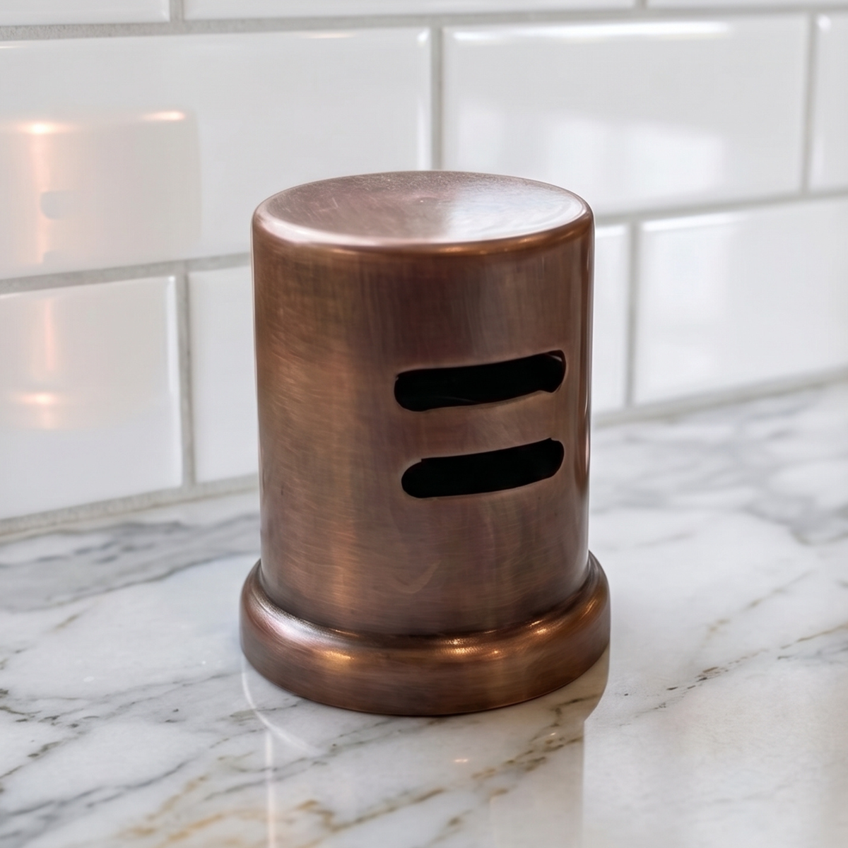 Antique Copper Dishwasher Air Gap Cover