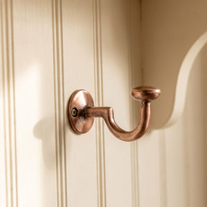 Antique Copper Hooks, Copper Robe Hook, Heavy Duty Single Hook, Wall Mount Robe Hooks