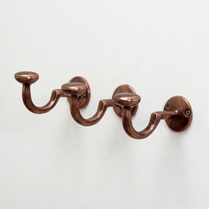 Antique Copper Hooks, Copper Robe Hook, Heavy Duty Single Hook, Wall Mount Robe Hooks