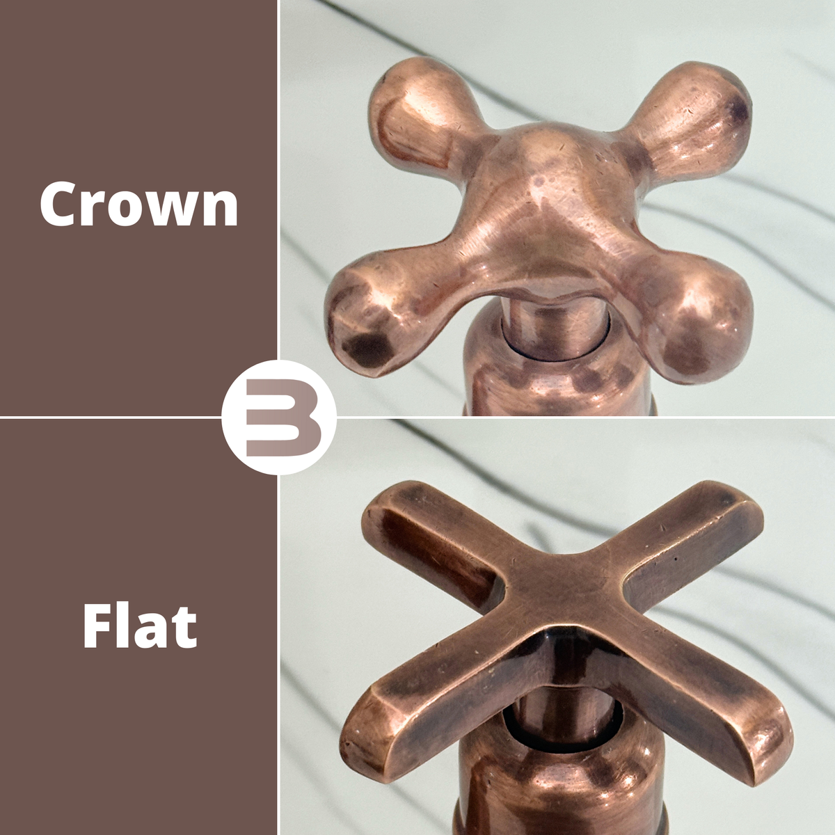 Antique Copper Bridge Kitchen Faucet with Cross Handles – Regent – alternate view 13