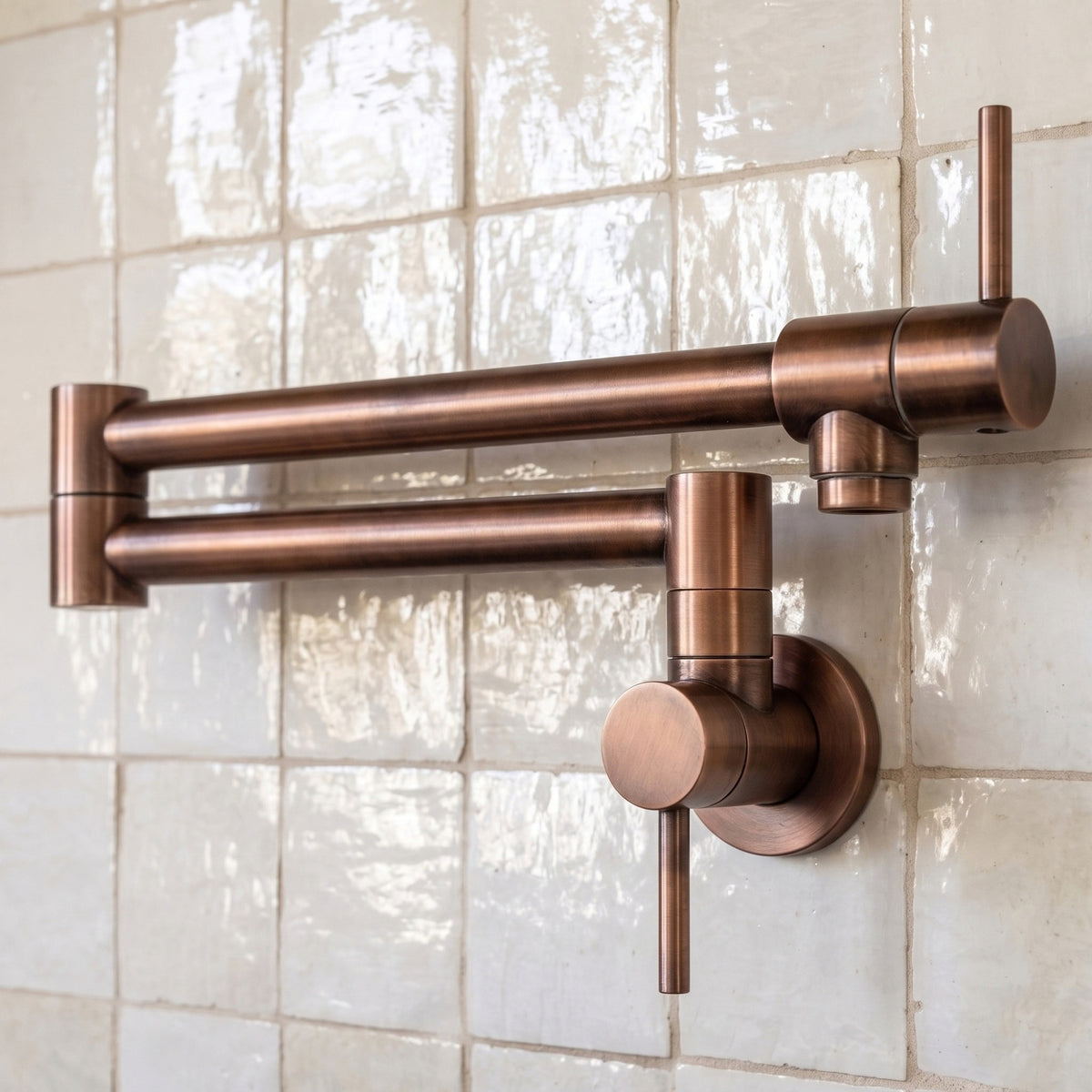 Antique Copper Wall-Mount Pot Filler