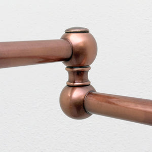 Antique Copper Wall-Mount Pot Filler with Cross Handles