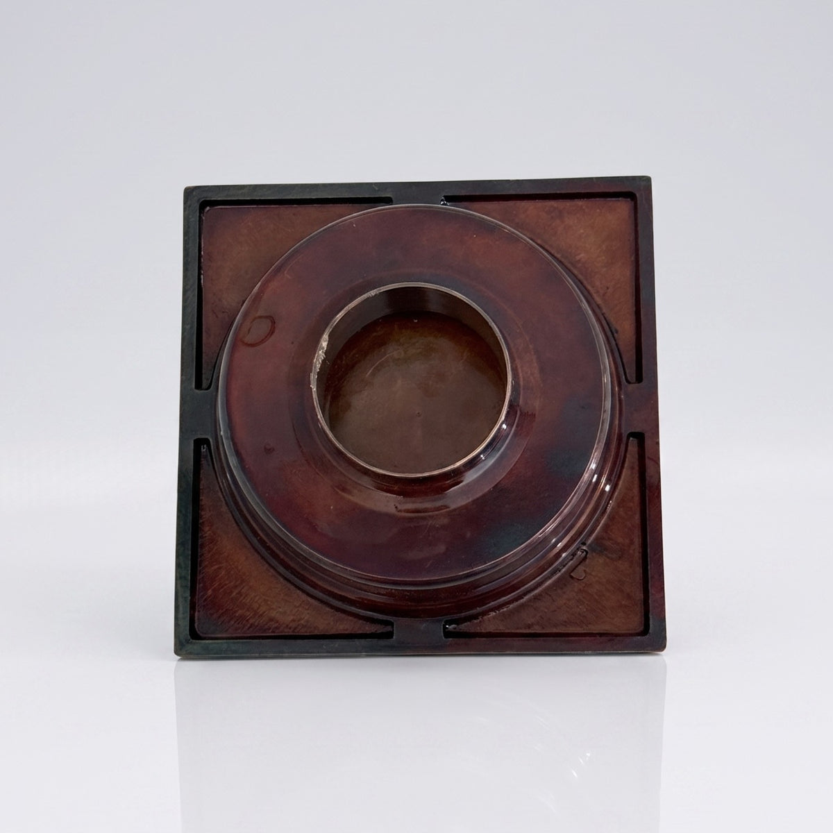 Antique Copper Shower Drain with Removable Cover, Solid Copper Square Shower Drain