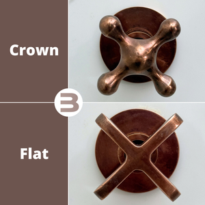 Antique Copper Adjustable Round Rain Shower System — Straight arm (ACCSS-005) — detail view 11