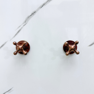 Antique Copper Round Rain Shower System — Arcuate arm (ACCSS-002) — detail view 9