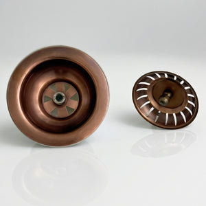 Antique Copper Sink Strainer