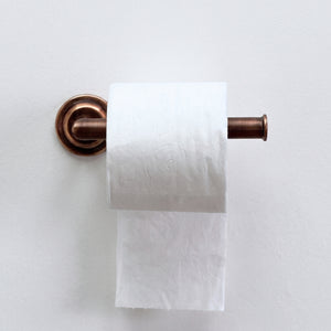 Antique Copper Wall Mount Toilet Paper Holder, Solid Copper Toilet Roll Holder