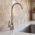 Polished Nickel Cold Water Faucet with Lever Handle, 10-Inch Height