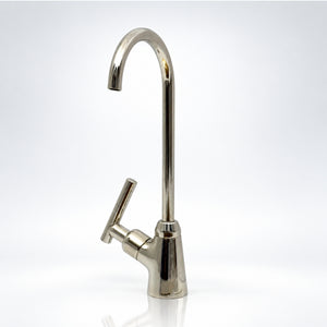 Polished Nickel Cold Water Faucet with Lever Handle, 10-Inch Height