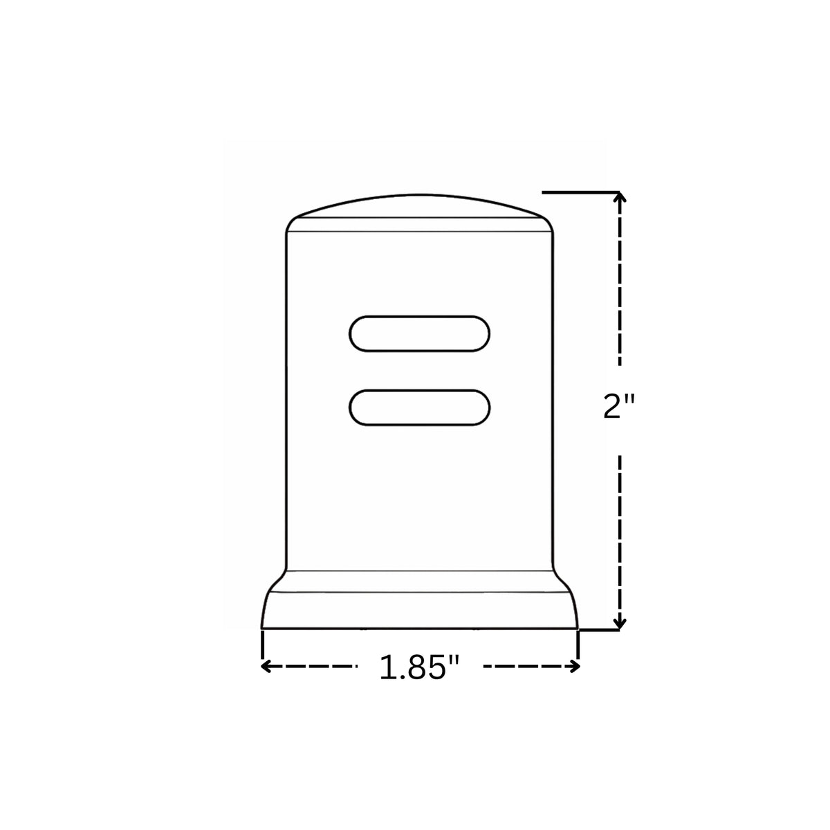 Polished Nickel Dishwasher Air Gap Cover