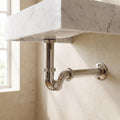 Polished Nickel Drain Pipe with P-Trap