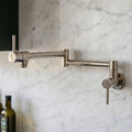 Polished Nickel Wall-Mount Pot Filler