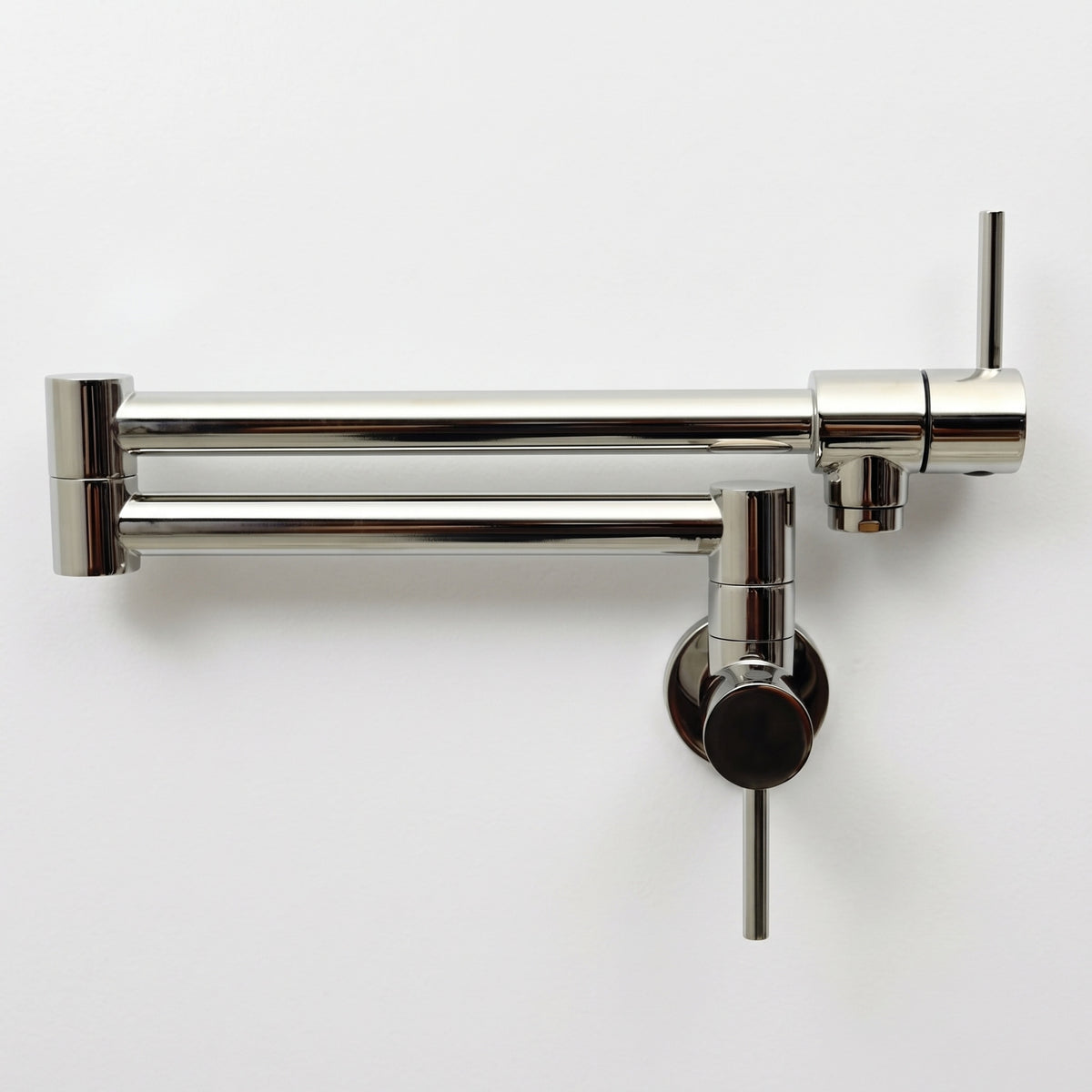 Polished Nickel Wall-Mount Pot Filler