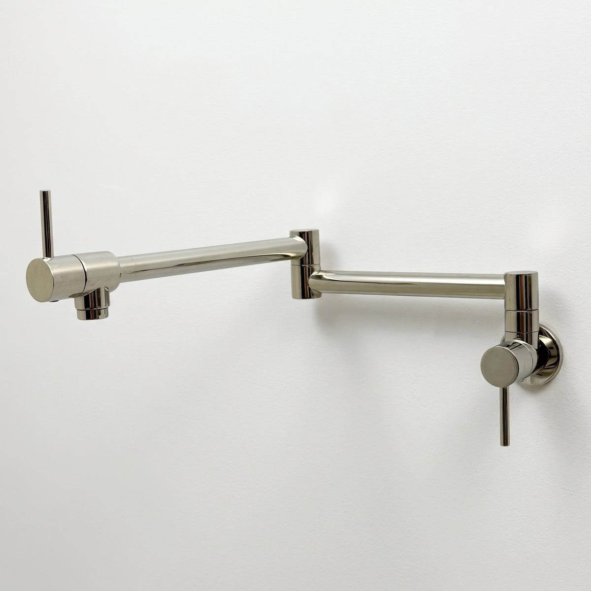Polished Nickel Wall-Mount Pot Filler