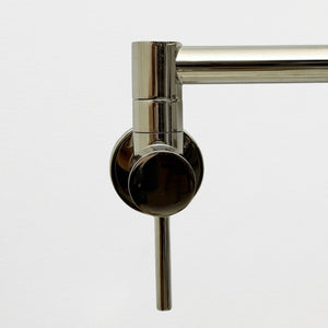 Polished Nickel Wall-Mount Pot Filler