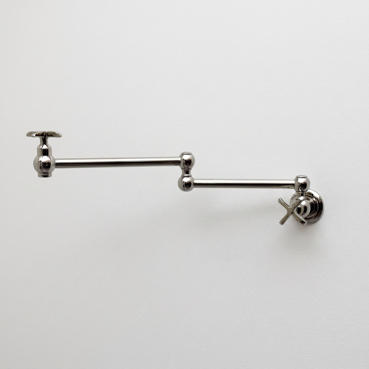Polished Nickel Pot Filler with Cross Handles