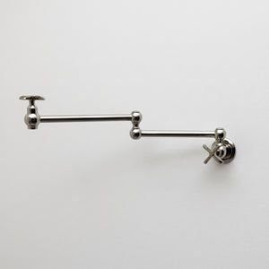 Polished Nickel Pot Filler with Cross Handles