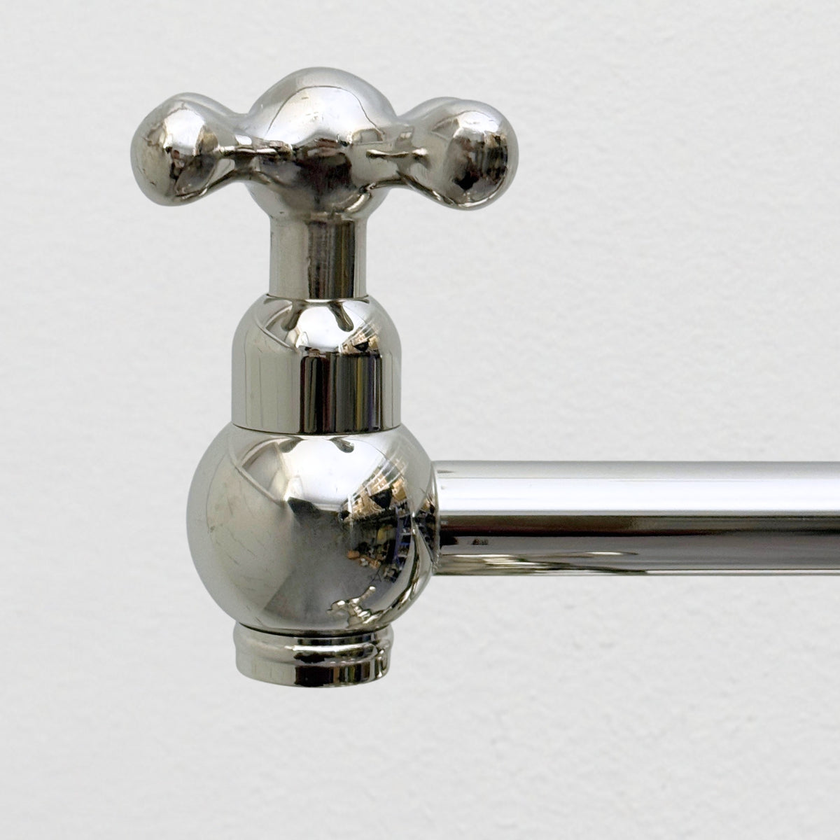 Polished Nickel Pot Filler with Cross Handles