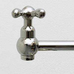 Polished Nickel Pot Filler with Cross Handles