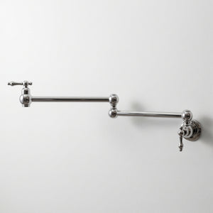 Polished Nickel Pot Filler with Lever Handles