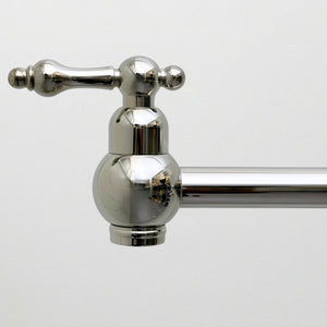 Polished Nickel Pot Filler with Lever Handles