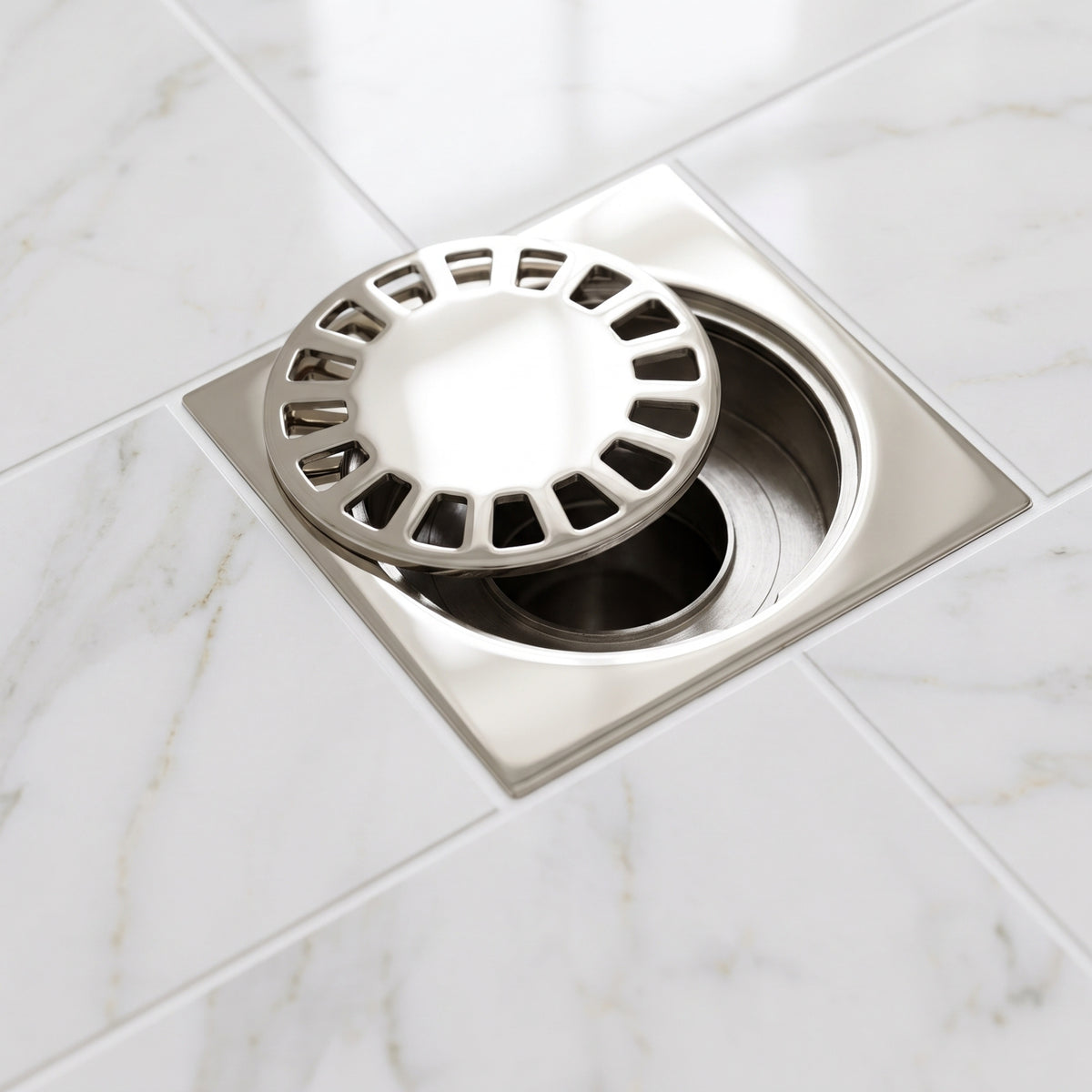 Polished Nickel Shower Drain