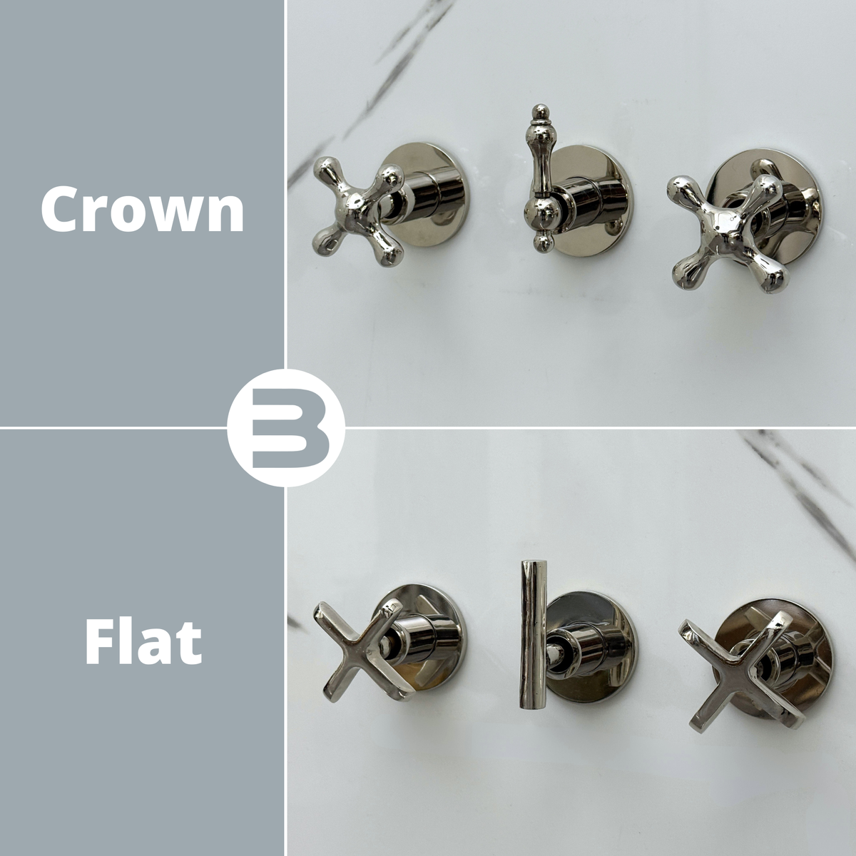 Polished Nickel Adjustable Flat Round Rain Shower System with Handheld & Tub Filler — Straight arm (PNCSS-019) — detail view 14